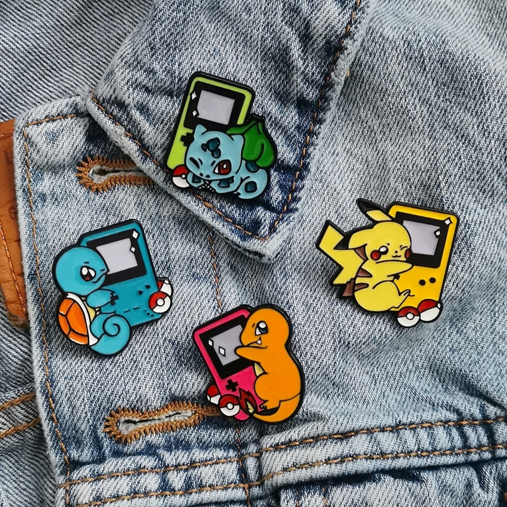 Pokemon Gameboy Enamel Pin Set
